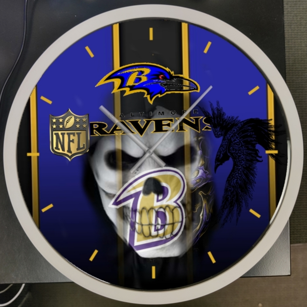 Baltimore Ravens Clock